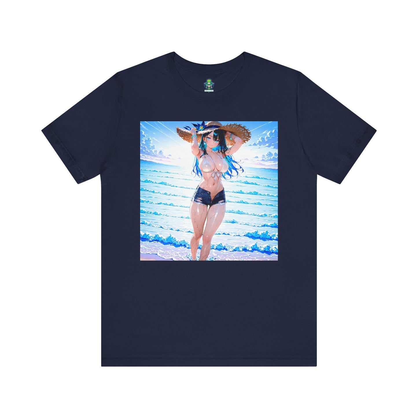 Summer Wave Waifu β Anime Graphic T-Shirt