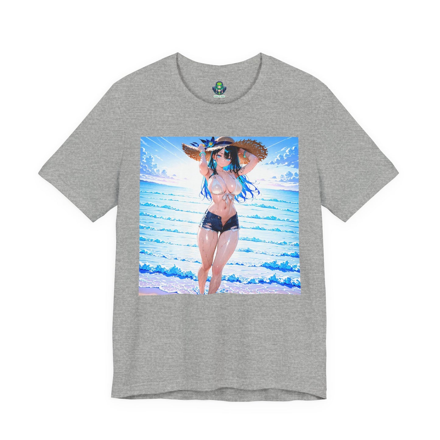 Summer Wave Waifu β Anime Graphic T-Shirt