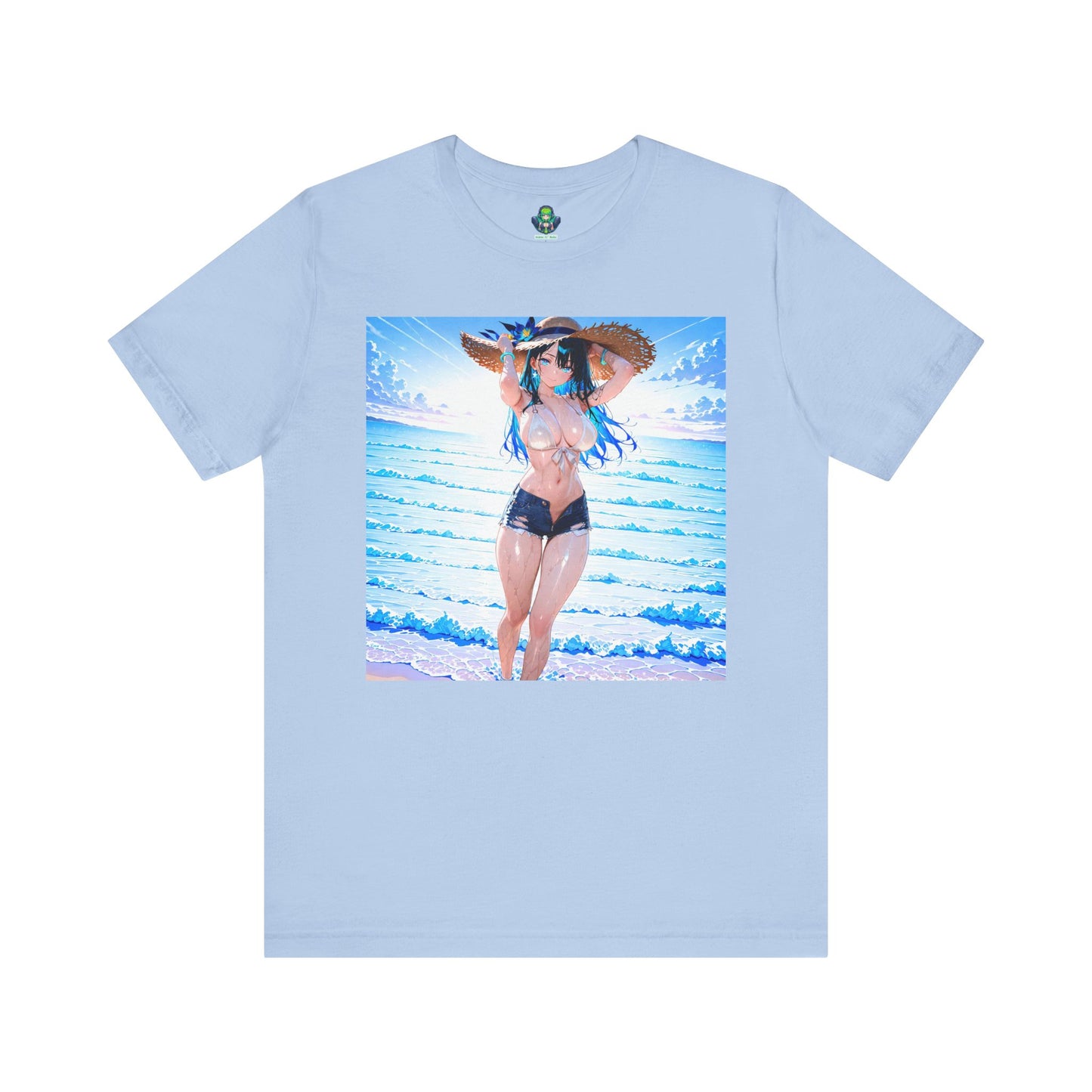 Summer Wave Waifu β Anime Graphic T-Shirt