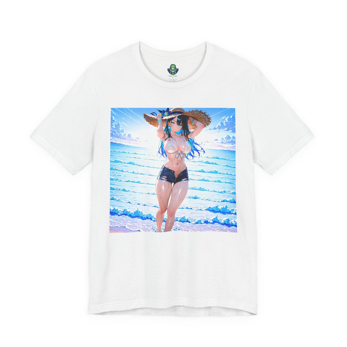 Summer Wave Waifu β Anime Graphic T-Shirt