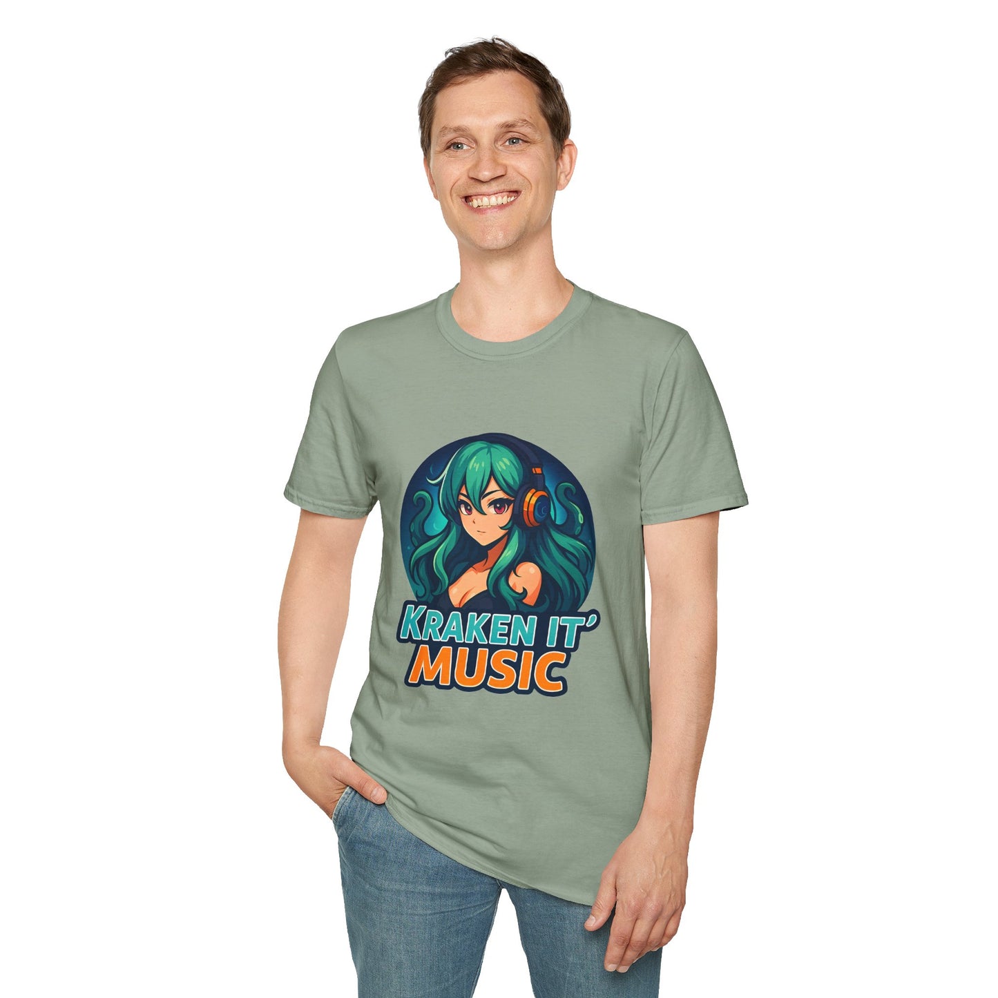 Kraken It Music T-Shirt | Unisex Softstyle Shirt for Music Lovers