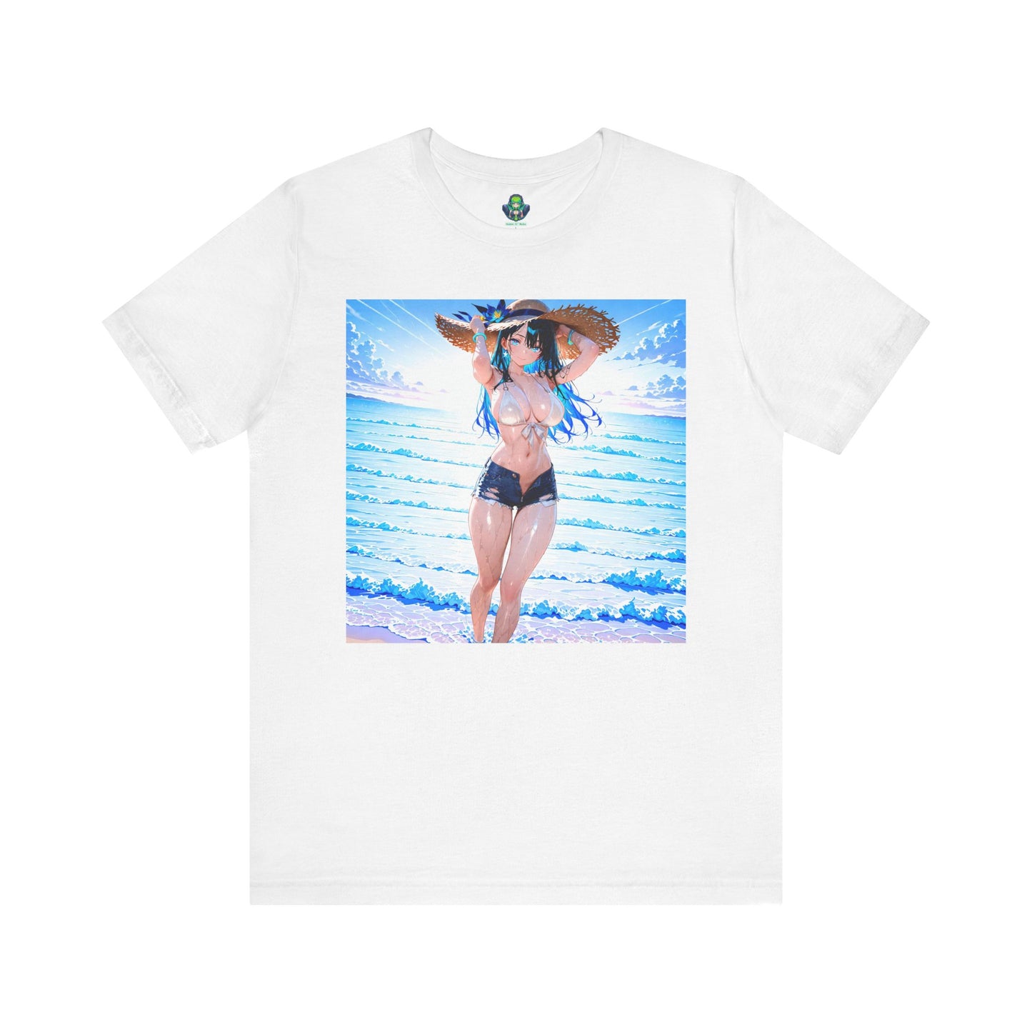 Summer Wave Waifu β Anime Graphic T-Shirt