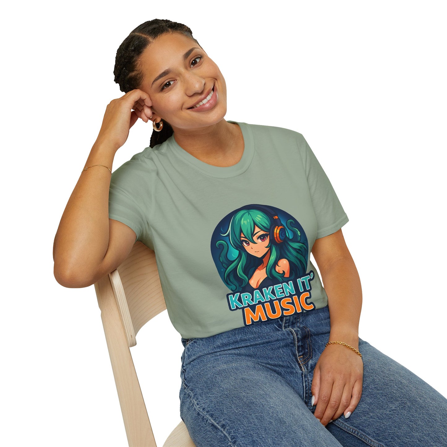 Kraken It Music T-Shirt | Unisex Softstyle Shirt for Music Lovers