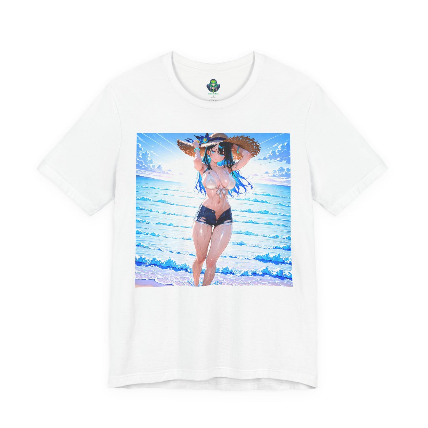 Summer Wave Waifu β Anime Graphic T-Shirt