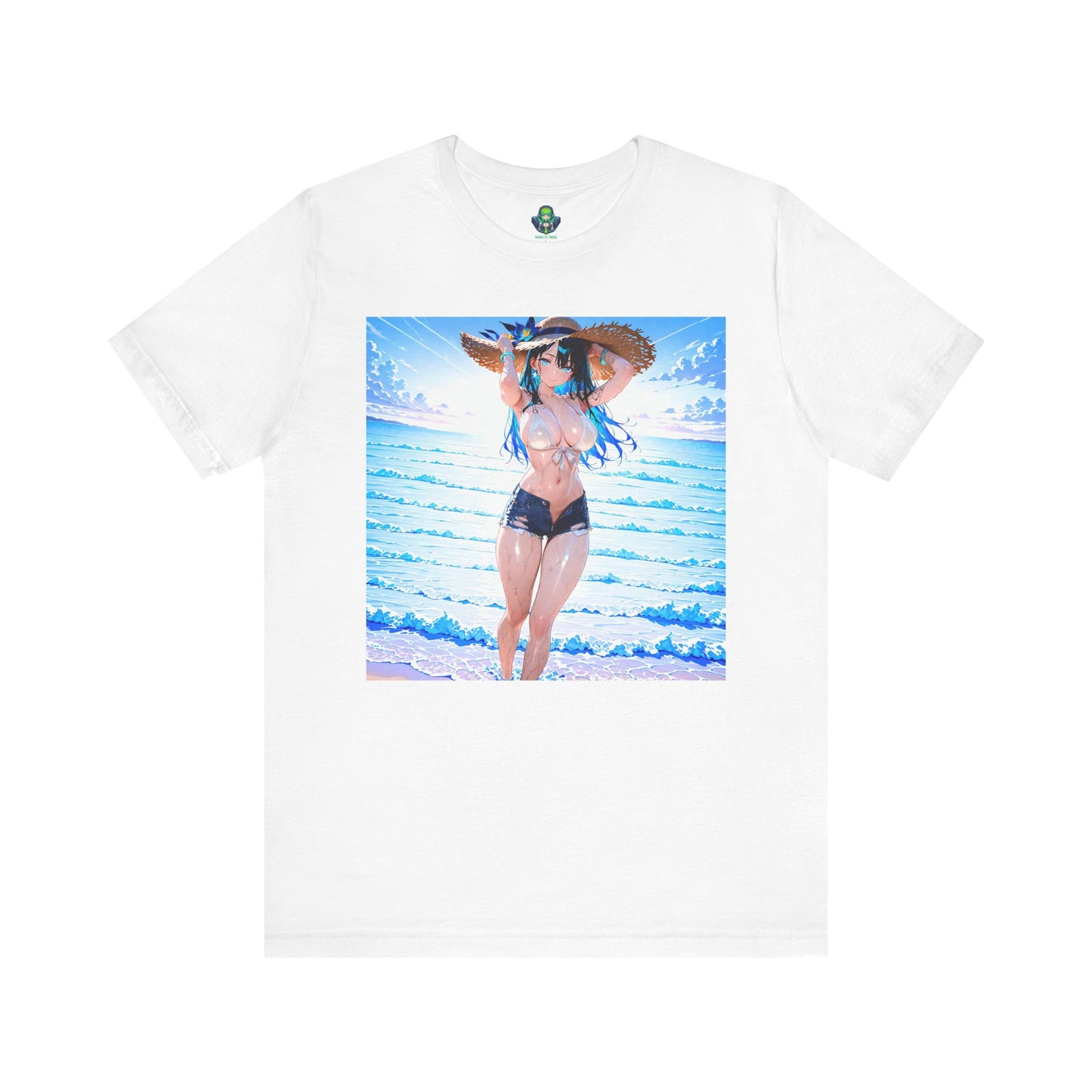 Summer Wave Waifu β Anime Graphic T-Shirt