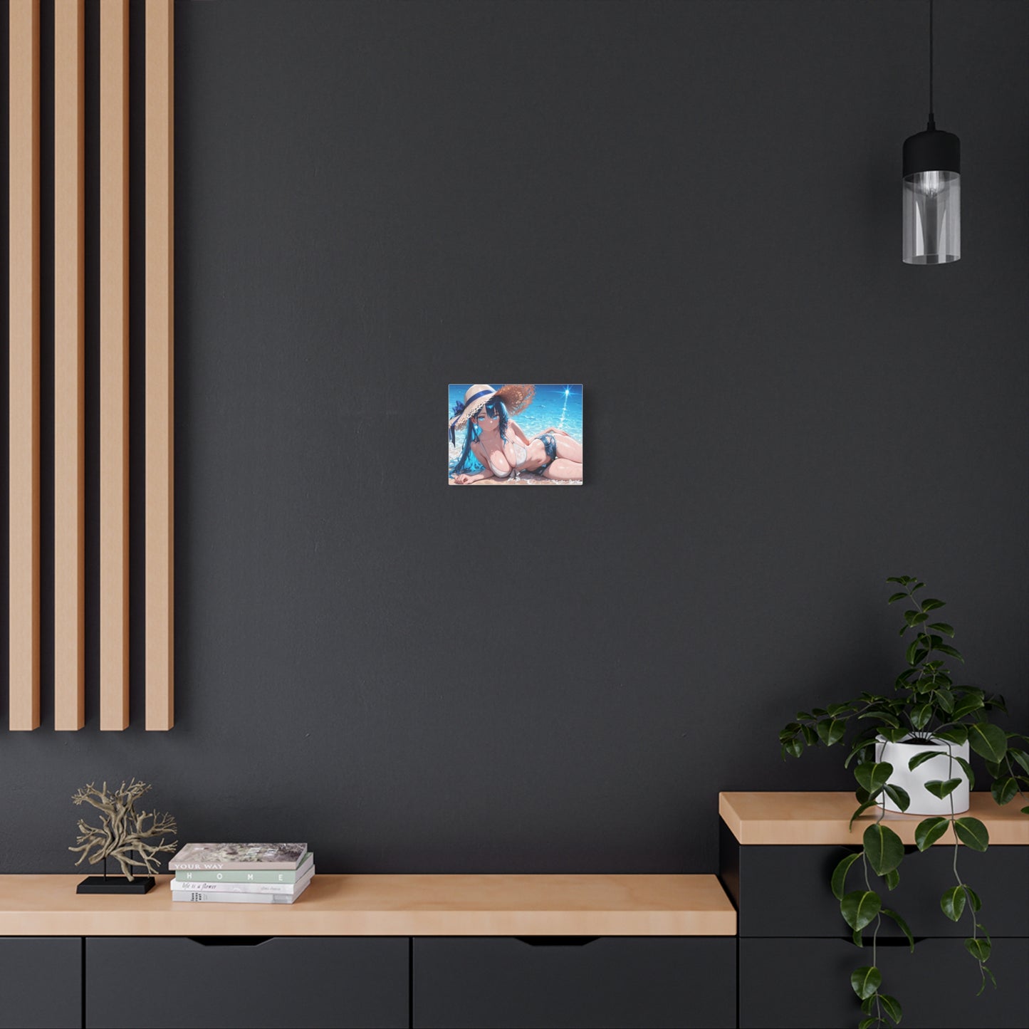 Canvas Print Anime Waifu Beach Wall Art
