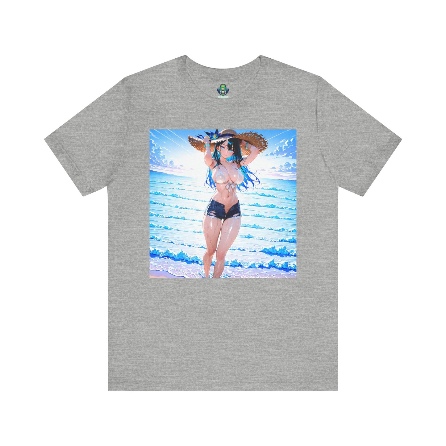Summer Wave Waifu β Anime Graphic T-Shirt