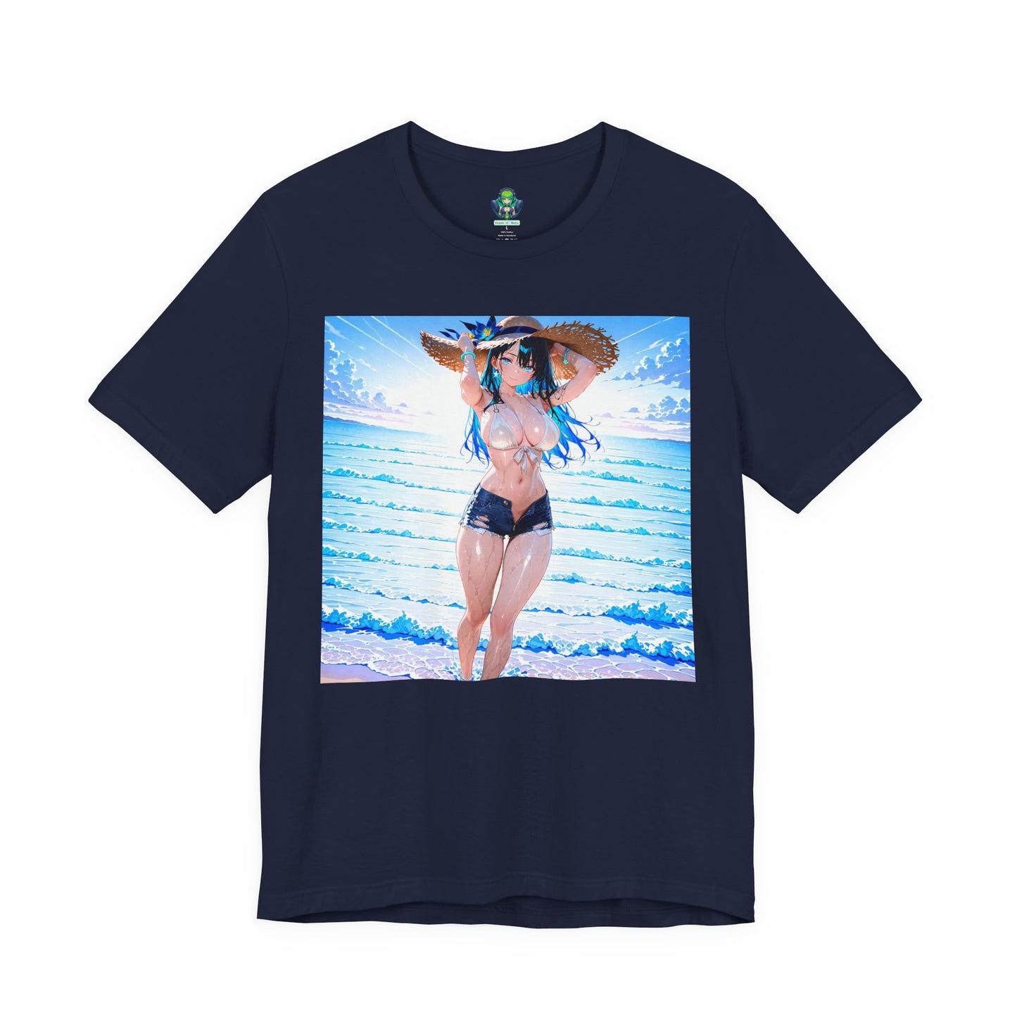 Summer Wave Waifu β Anime Graphic T-Shirt