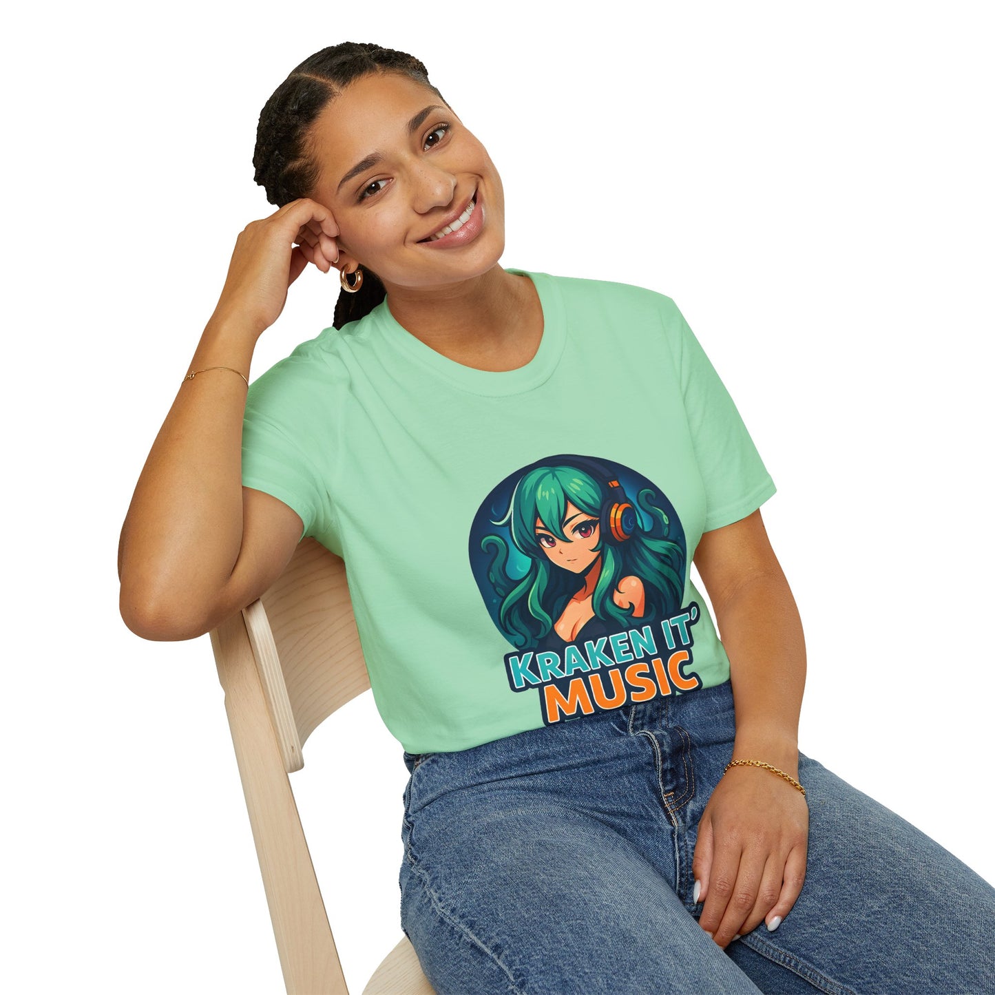 Kraken It Music T-Shirt | Unisex Softstyle Shirt for Music Lovers