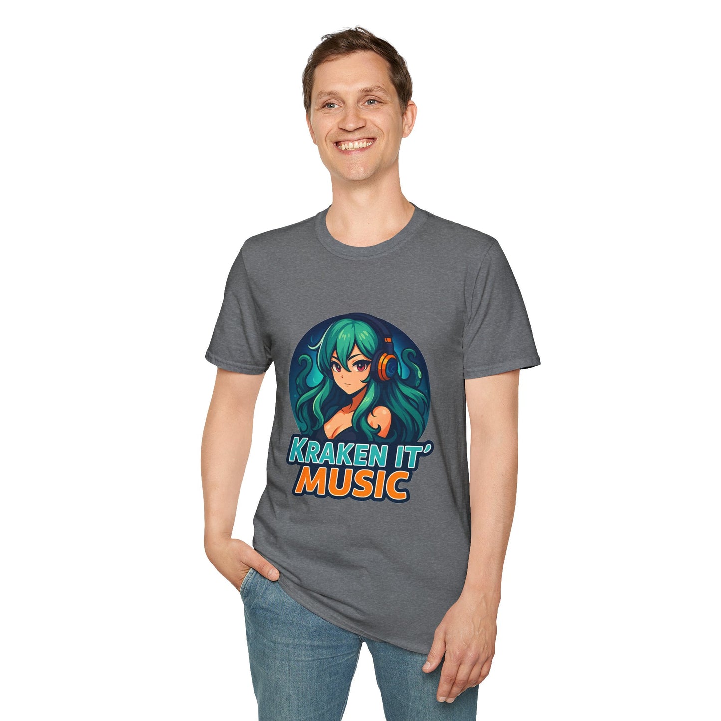 Kraken It Music T-Shirt | Unisex Softstyle Shirt for Music Lovers