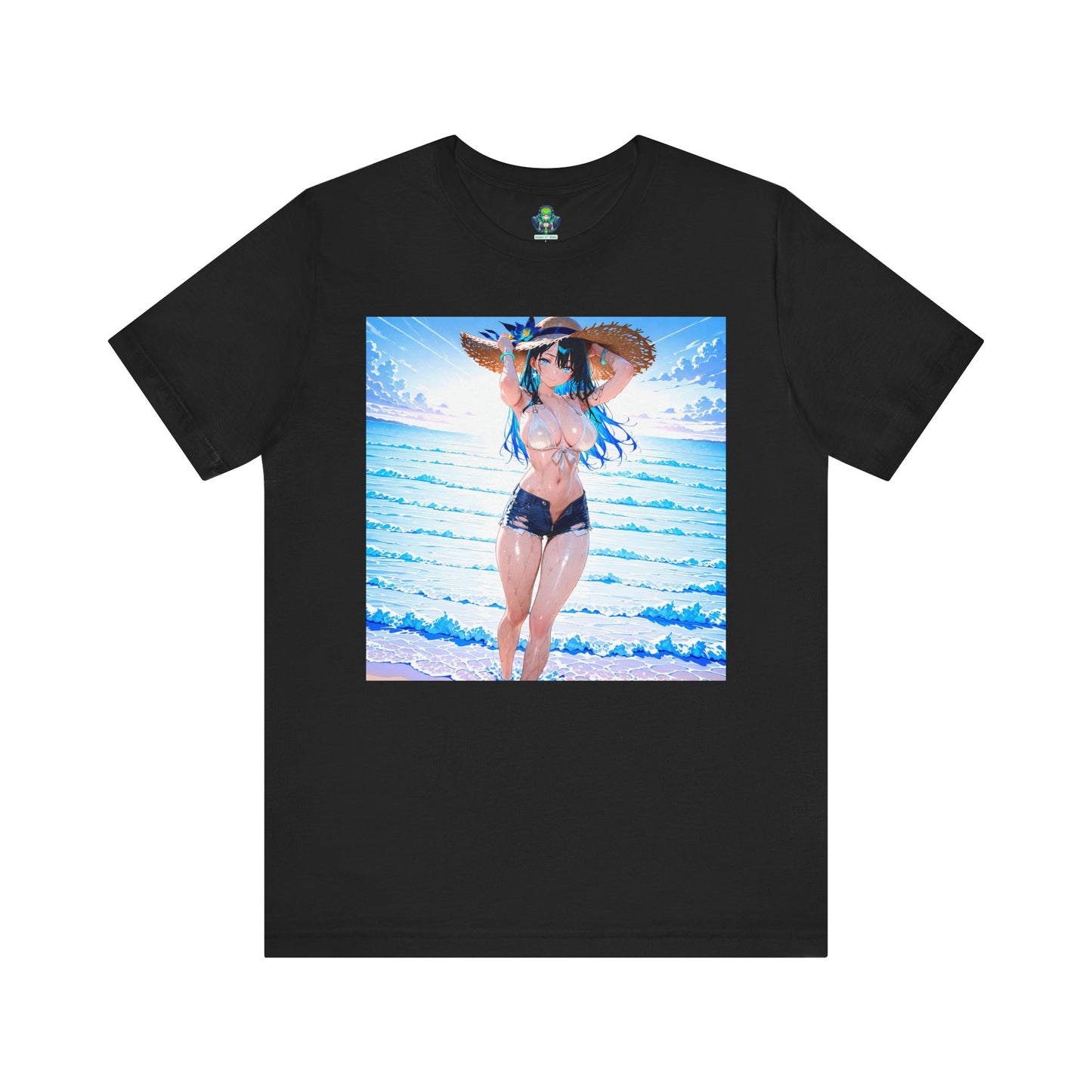 Summer Wave Waifu β Anime Graphic T-Shirt