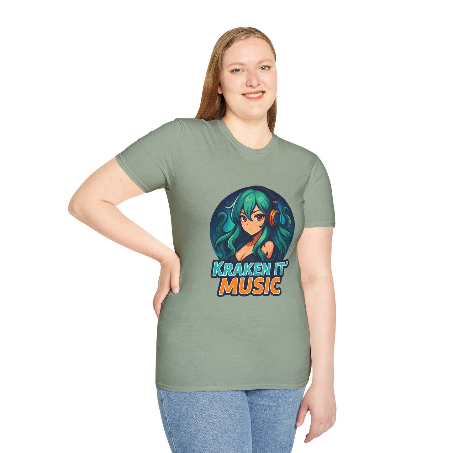 Kraken It Music T-Shirt | Unisex Softstyle Shirt for Music Lovers