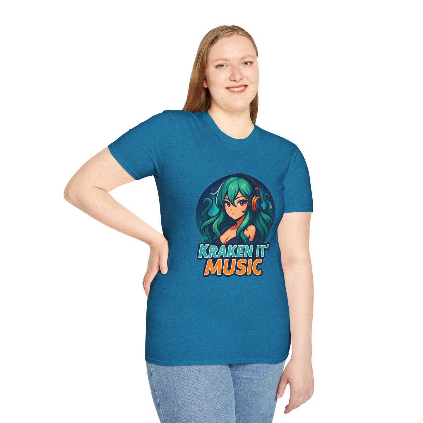 Kraken It Music T-Shirt | Unisex Softstyle Shirt for Music Lovers