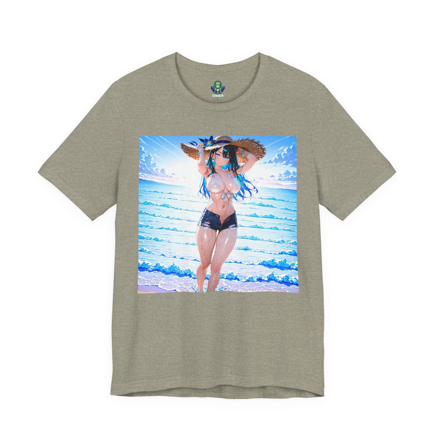 Summer Wave Waifu β Anime Graphic T-Shirt