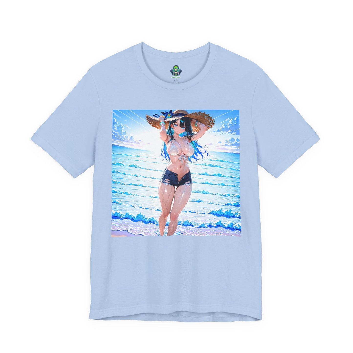 Summer Wave Waifu β Anime Graphic T-Shirt