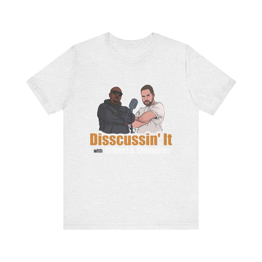 Funny Unisex Jersey Short Sleeve Tee - "Disscussin' It" Graphic T-Shirt, Casual Wear, Comedy Gift, Unique Graphic Tee, Fun [...]