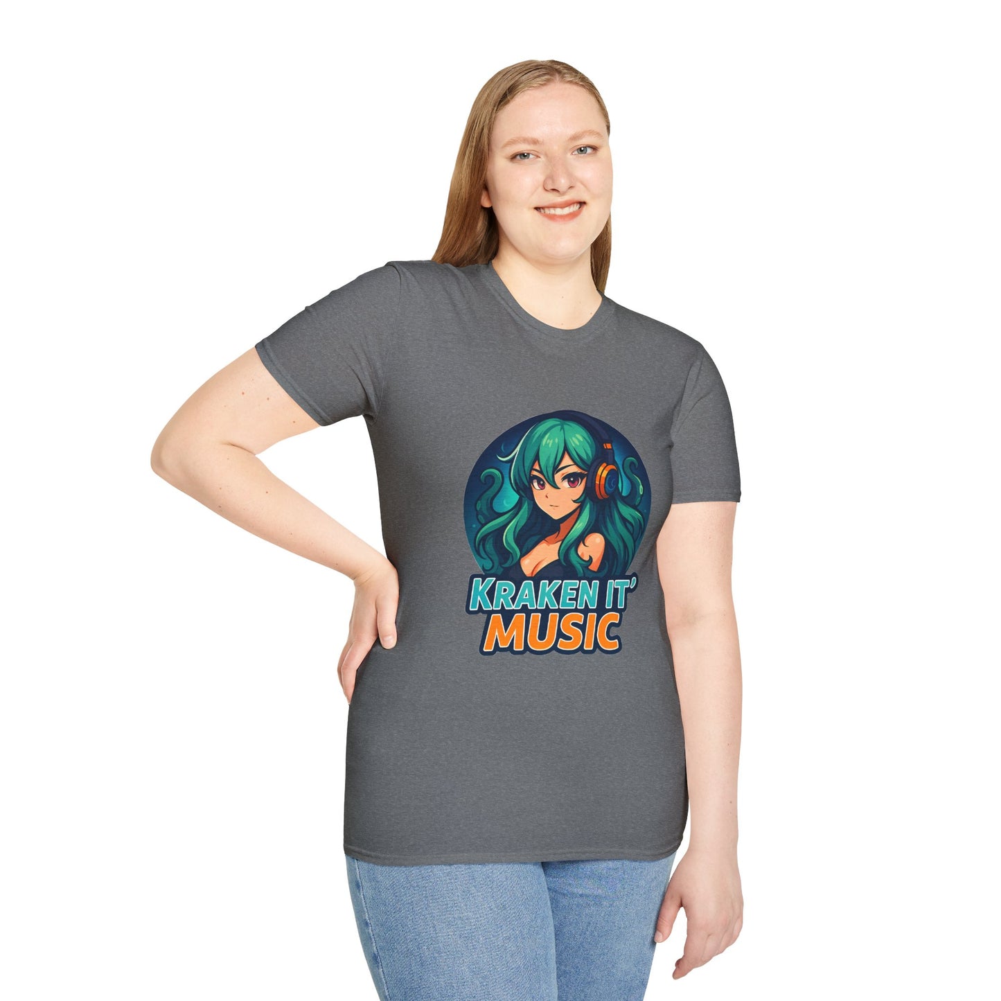 Kraken It Music T-Shirt | Unisex Softstyle Shirt for Music Lovers