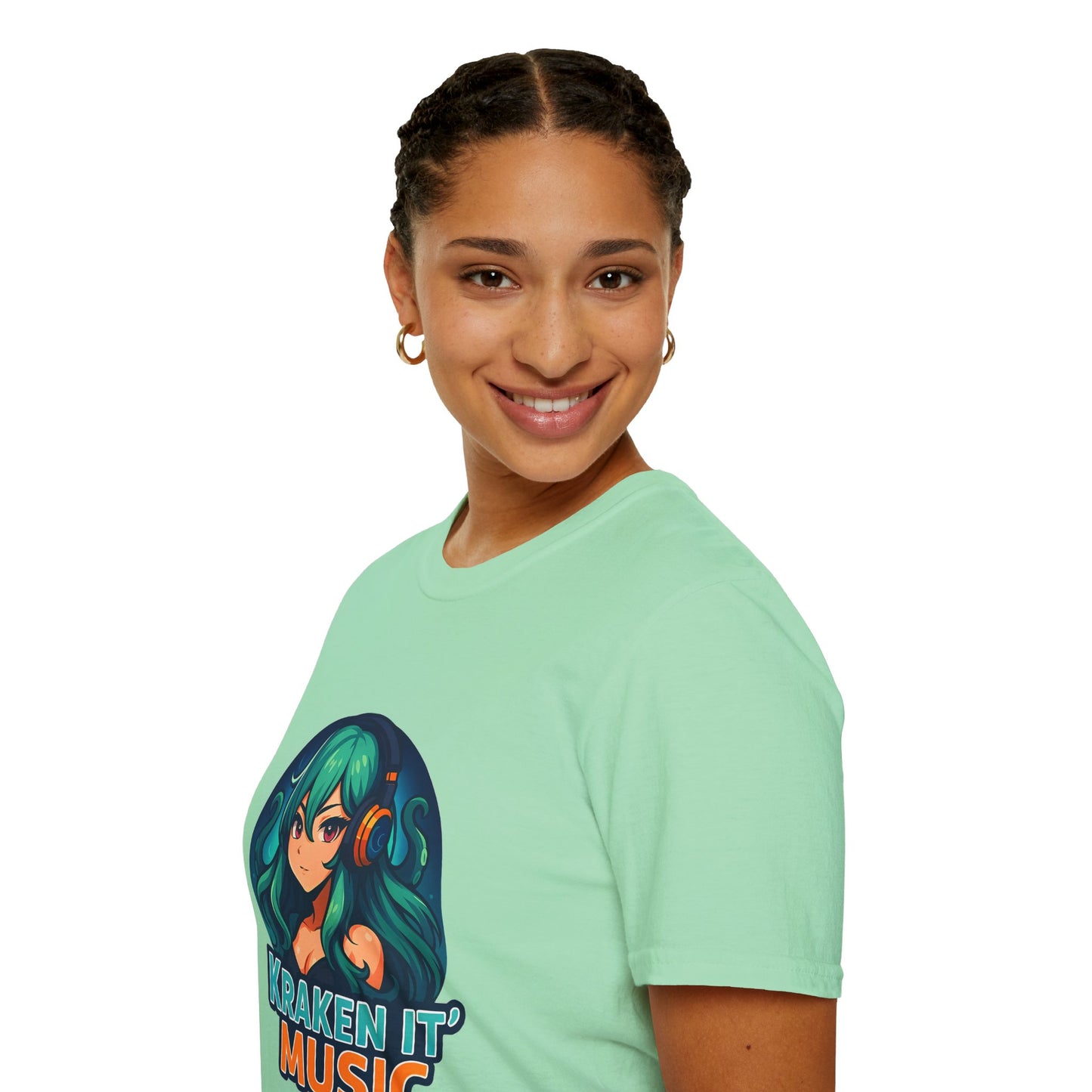 Kraken It Music T-Shirt | Unisex Softstyle Shirt for Music Lovers