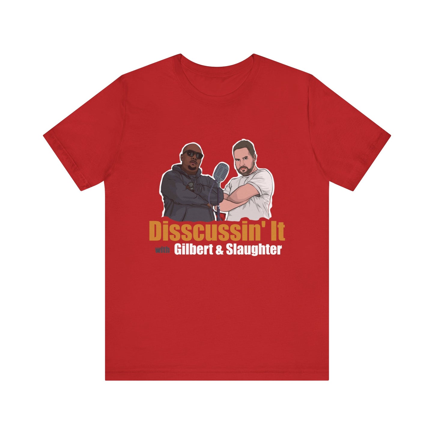 Funny Unisex Jersey Short Sleeve Tee - "Disscussin' It" Graphic T-Shirt, Casual Wear, Comedy Gift, Unique Graphic Tee, Fun [...]